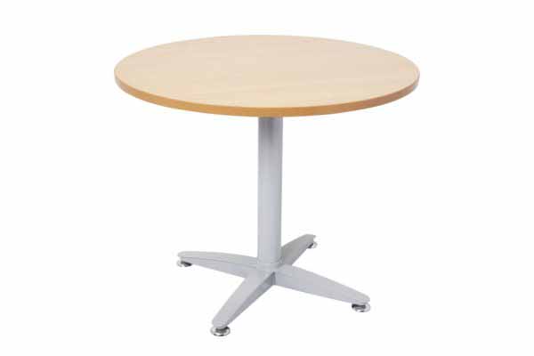 4 Star Round Table Beech Top Silver Base