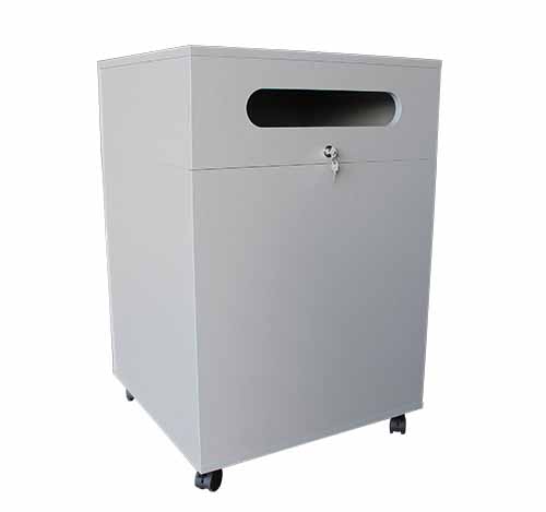 Book Return Trolley with Chute for Library Laminex Zincworks