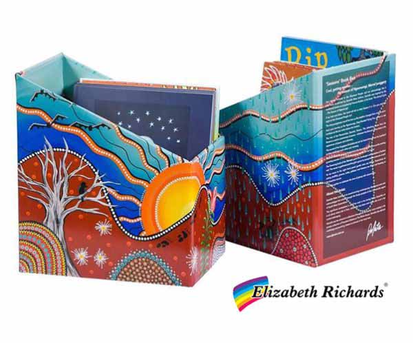 Elizabeth Richards Seasons Aboriginal Art Book Box for Library Book Display