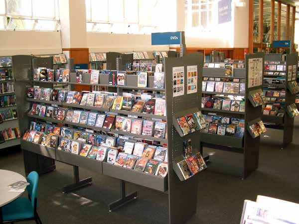 Library Shelving DVD CD Display