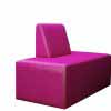 library furniture - pink rachel ottoman