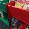 library childrens book display browser bin
