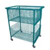 Extra Large Wire Basket Book Trolley on Castors Deep Pool