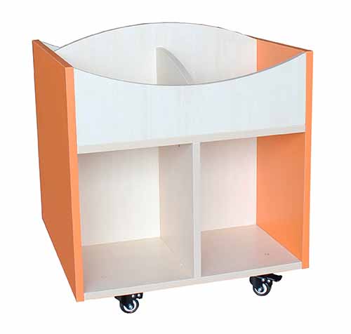 Curved Mobile Library Browser Box Orange