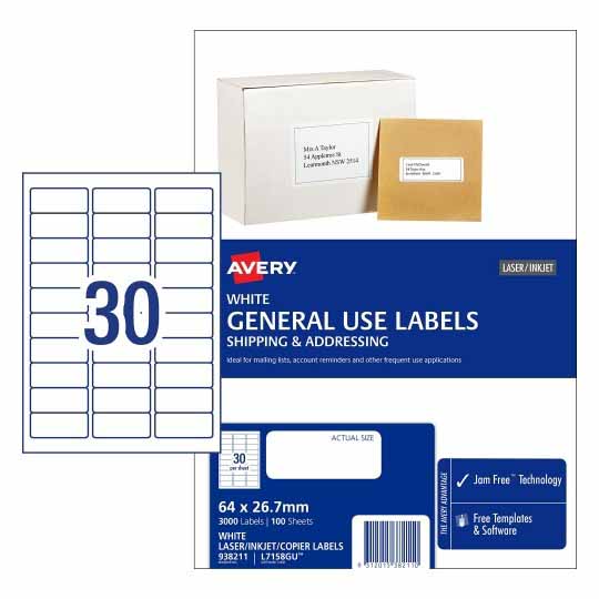 Avery Label 30UP General Use