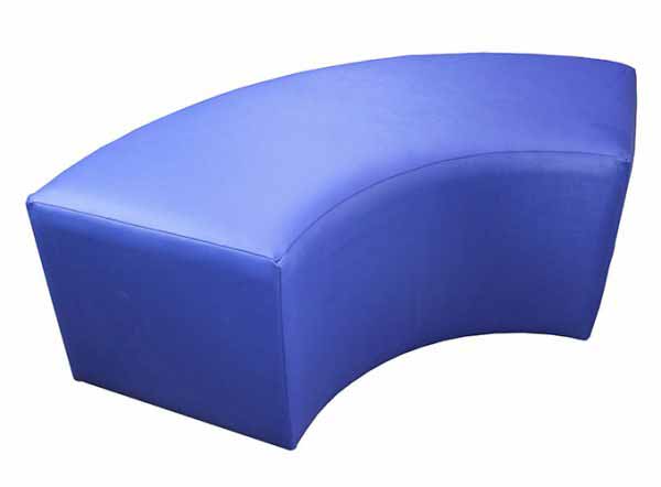 library children's seating curved ottoman