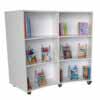 curved library bookcase 2 bay
