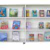 PilPilbara 2 Bay Double Sided bookcase on Castors