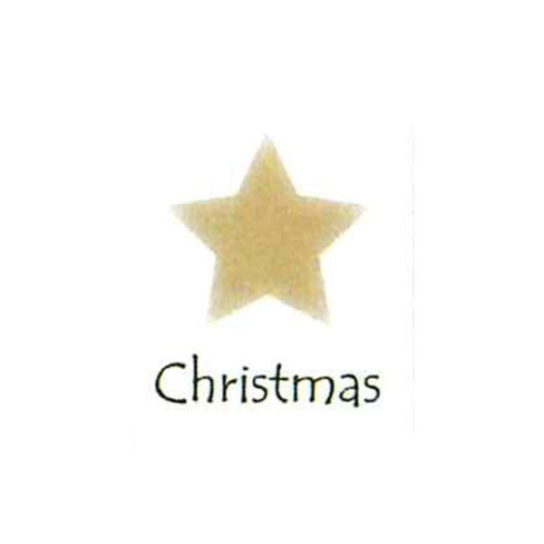 christmas star spine label