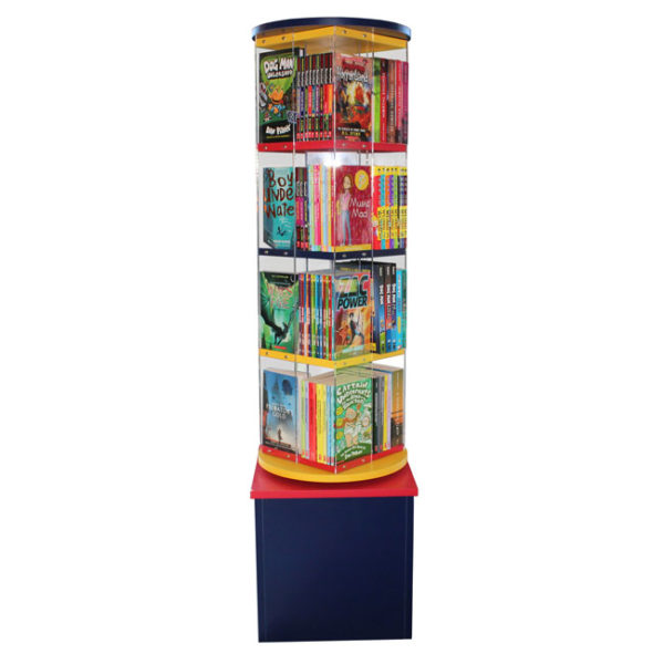 Library Book Display Spinner Multicolour