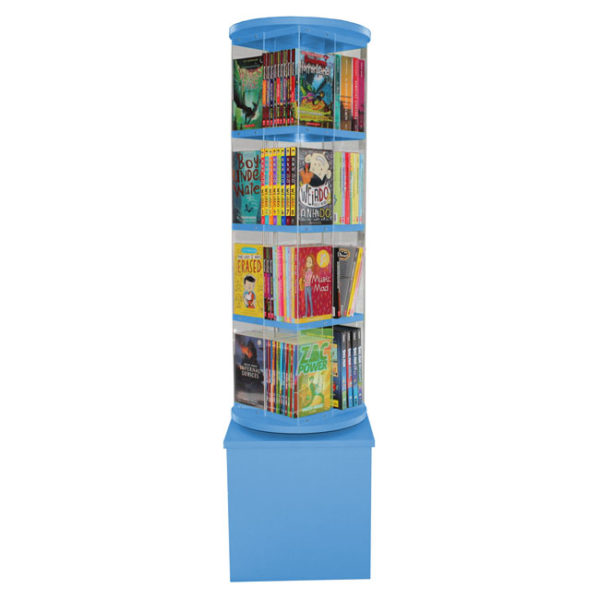 Library Book Display Spinner Turquoise