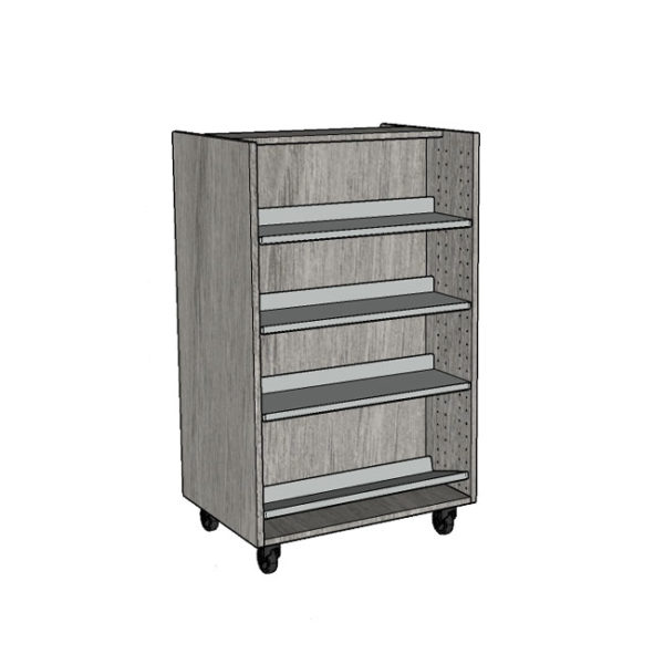 Universal Library Shelving 1500mm on wheels