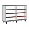 library bookcase on castors