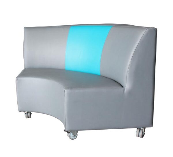 Domino 2 seat curved back library lounge