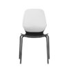 Sleek and modern visitor chair Kaleido with strong steel frame