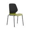 Easy to lift Visitor Chair Kaleido with 3-part shell to combine vibrant colours