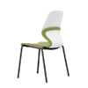 Kaleido chair with olive green seat for schools, waiting rooms and offices