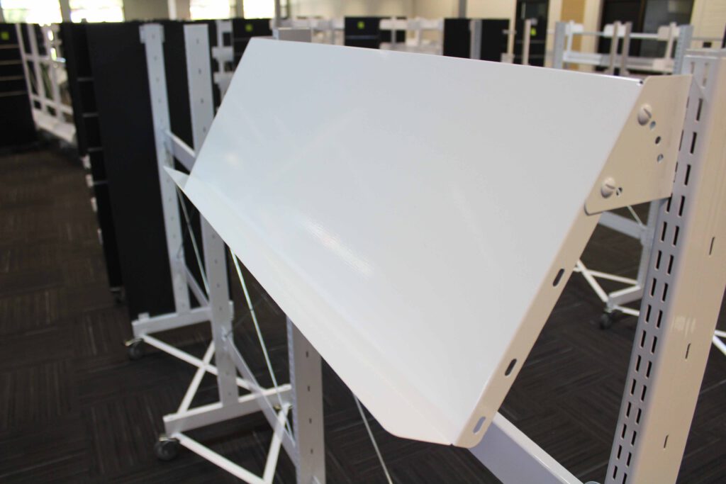 Display Shelf With 15 60 Degree Brackets New Bright White.jpg