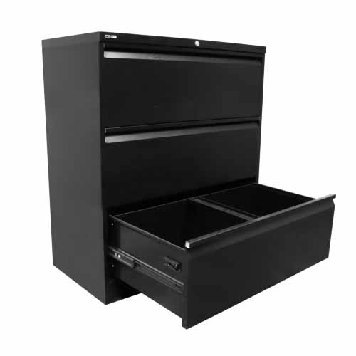 Go Lateral Filing Cabinet 3 Draw Black.jpg