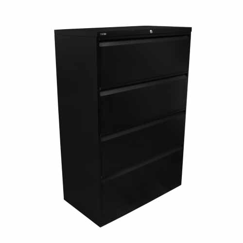 Go Lateral Filing Cabinet 4 Draw Black.jpg