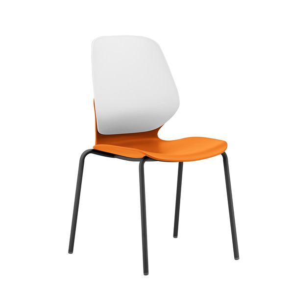 Kaleid 4 Leg Orange Seat White Back Web.jpg