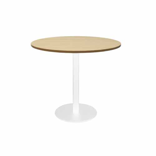 Web Round Table With Flat Base Natural Oak Top White Base.jpg