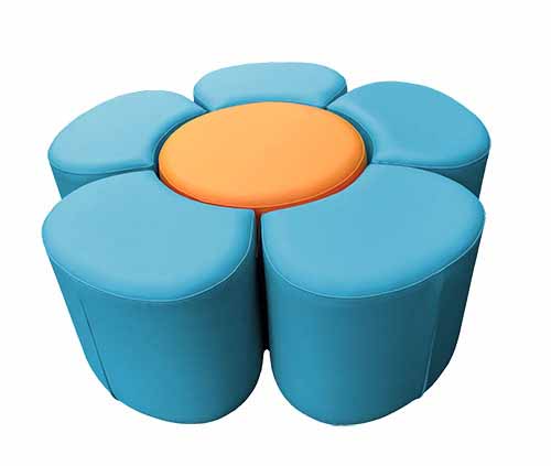 Web Flower Petal Ottoman In Lagoon And Sorbet.jpg