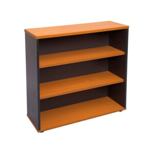 Webo Bookcase Cherry And Ironstone 900h.jpg