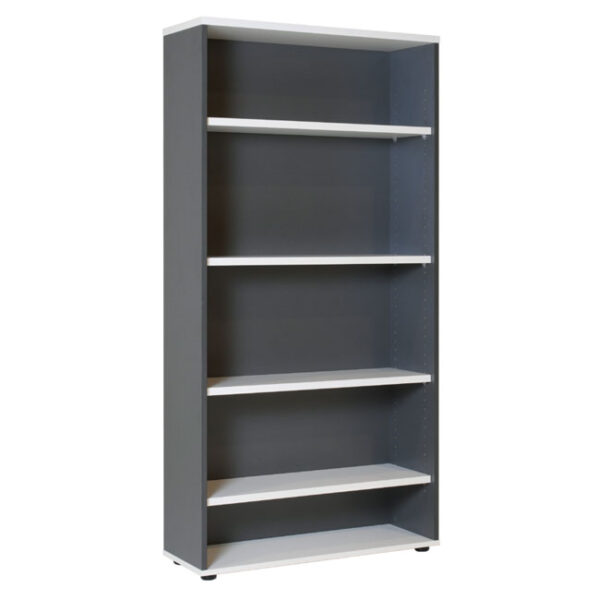 Webo Bookcase Natural White And Ironstone 1800h.jpg
