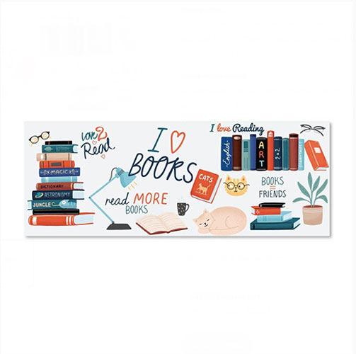 Webo I Love Books Wall Graphic Sticker.jpg