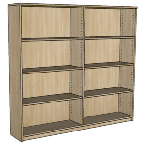 library bookcase 2 bay