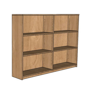 low height library bookcase