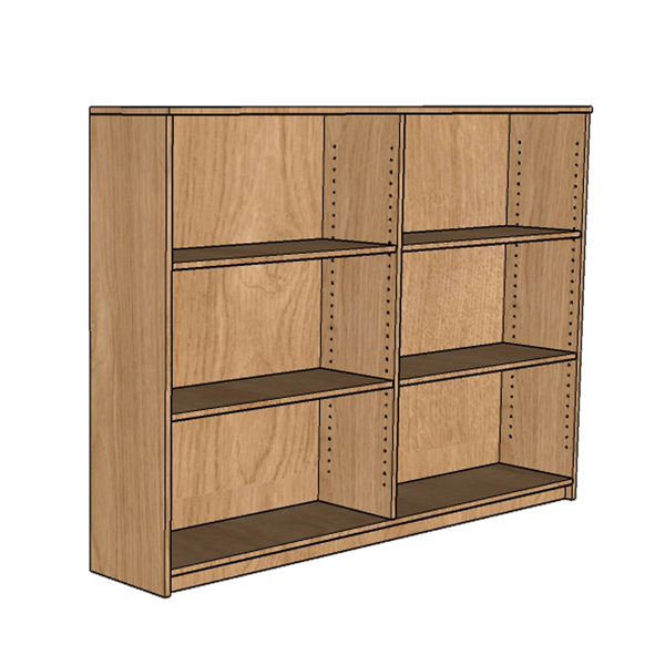 low height library bookcase