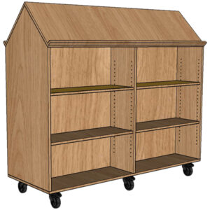 Library Bookcase with slanted top