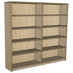 library bookcase 2 bay