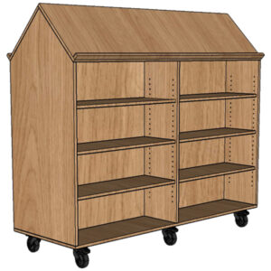 Library Bookcase with slanted top