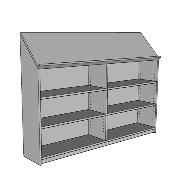 Library Bookcase with slanted top
