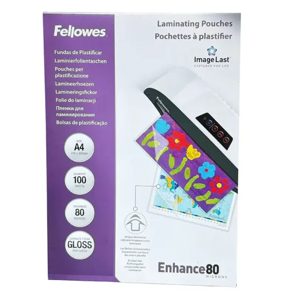 1258 Fellows Laminating A4 Gloss 80micron