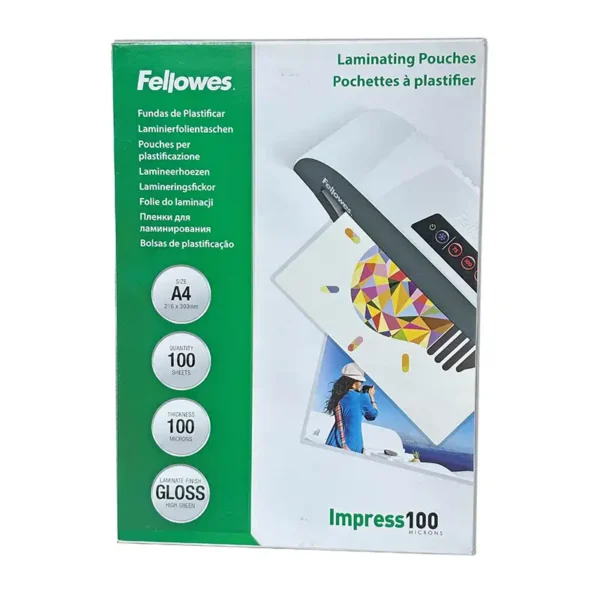392 Fellows Laminating A4 Gloss 100micron