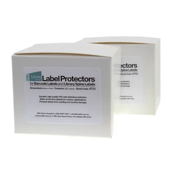 Library Book Spine Label Barcode Protectors Wide