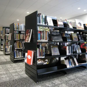 Hydestor flat shelves completed with end panels.
