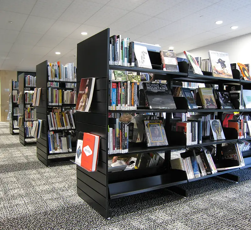 Hydestor flat shelves completed with end panels.