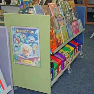 Hydestor magazine tier display with picture books