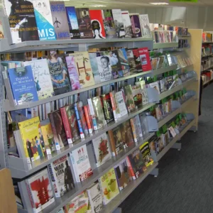 Paperback display shelving oyster grey edited