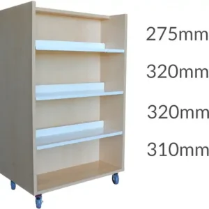 Universal Library Shelving 1500 Castors 3flat&base