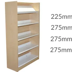Universal Library Shelving 1500 Plinth 1display&4flat