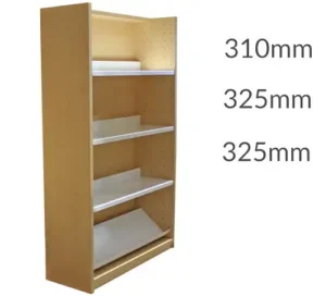 Universal Library Shelving 1500 Plinth 3flat&1display