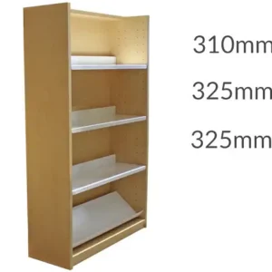 Universal Library Shelving 1500 Plinth 3flat&1display