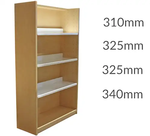 Universal Library Shelving 1500 Plinth 3flat&base