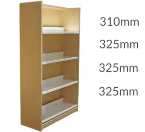 Universal Library Shelving 1500 Plinth 4flat